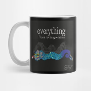 colorful feathered serpent Mug